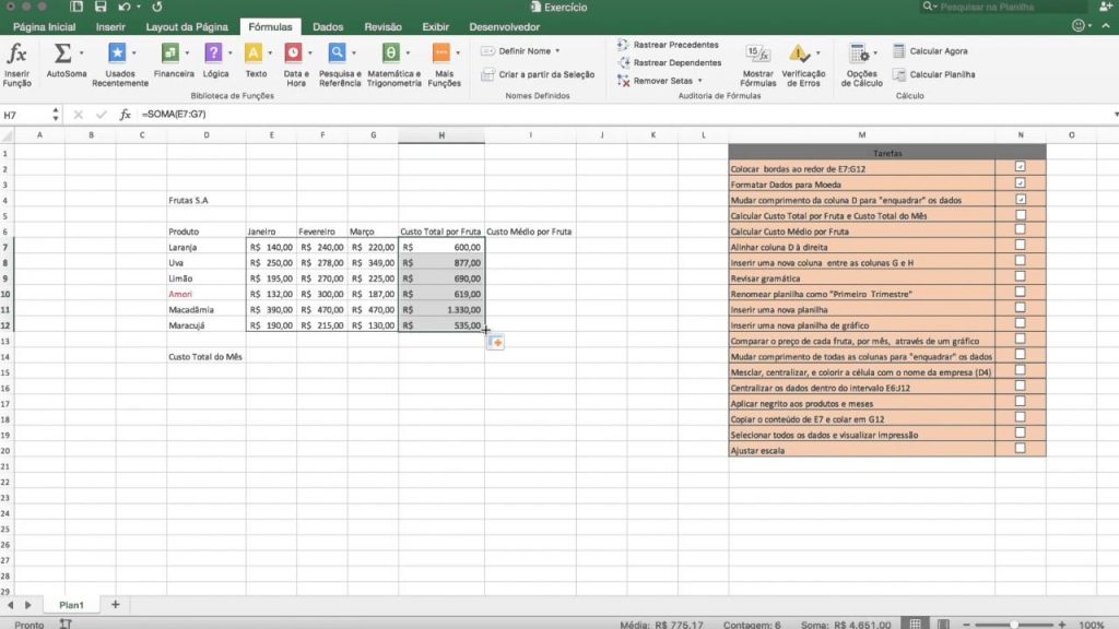 Excel Básico - Exercício - Entrevista de Emprego - 1