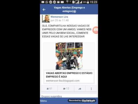 VAGAS DE EMPREGO PELO FACEBOOK