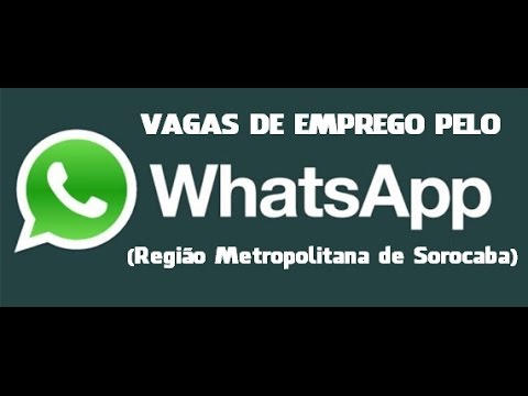 VAGAS DE EMPREGO PELO WHATSAPP | By: Péricles Régis