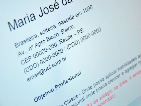 Como enviar um currículo por E-mail.