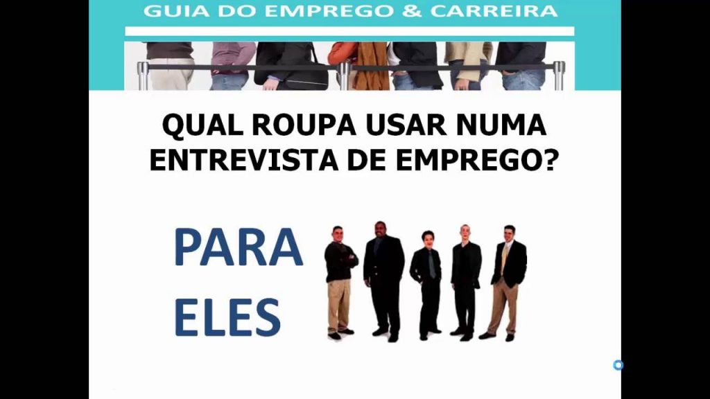 Que roupa usar numa entrevista de emprego? para ELES