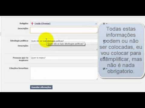 Tutorial Facebook - 4 Informação sobre familia, emprego e escola e filosofia de vida.mp4