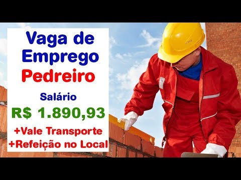 VAGA DE EMPREGO Pedreiro
