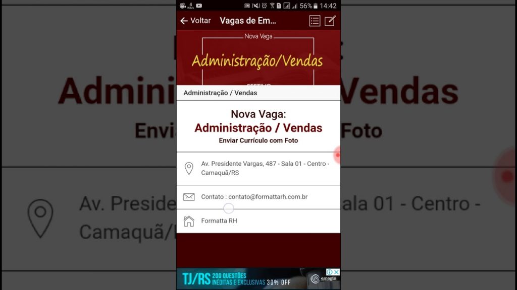 Empregos - Aplicativo PlussTV