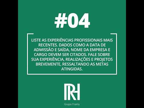 Veja 7 dicas para montar um bom currículo