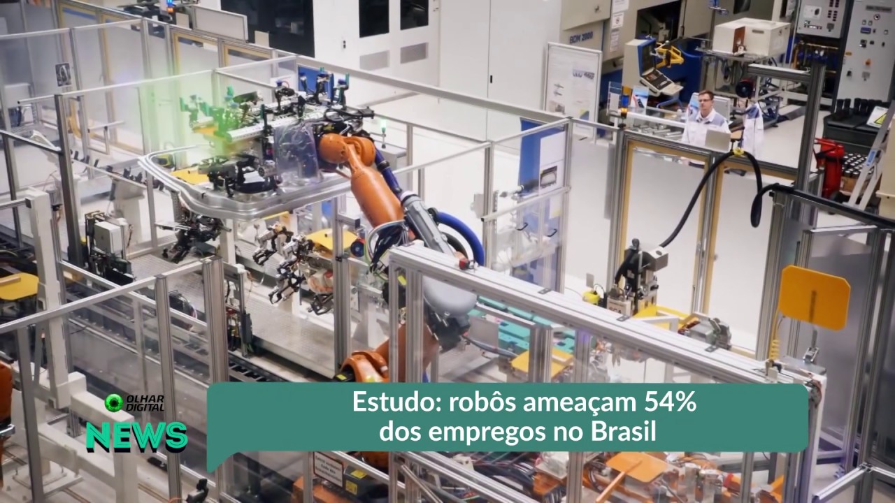 Robôs ameaçam 54% dos empregos no Brasil, segundo estudo