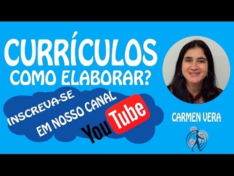 Sugestões e dicas para elaborar o seu curriculo