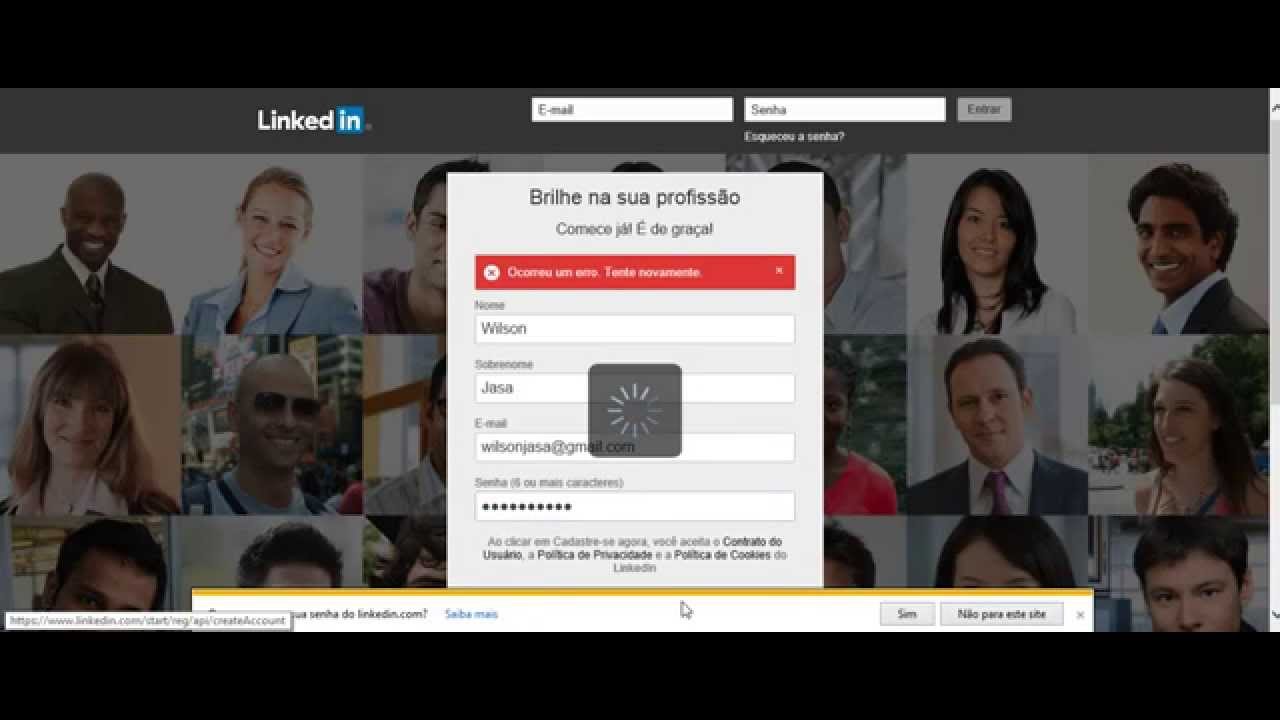 LinkedIn - Criando uma conta - Dicas Jasa Produções