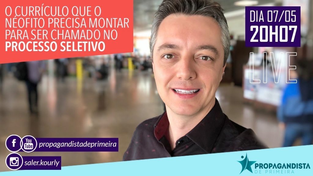 O CURRÍCULO QUE O NEÓFITO PRECISA MONTAR PARA SER CHAMADO NO PROCESSO SELETIVO