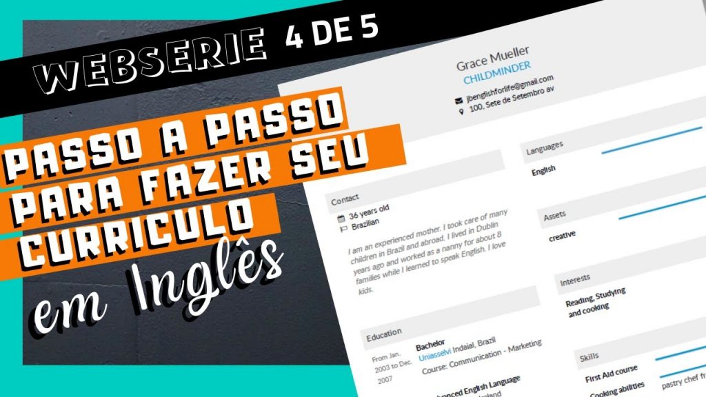 Como Montar um Currículo Em Inglês - Passo a Passo