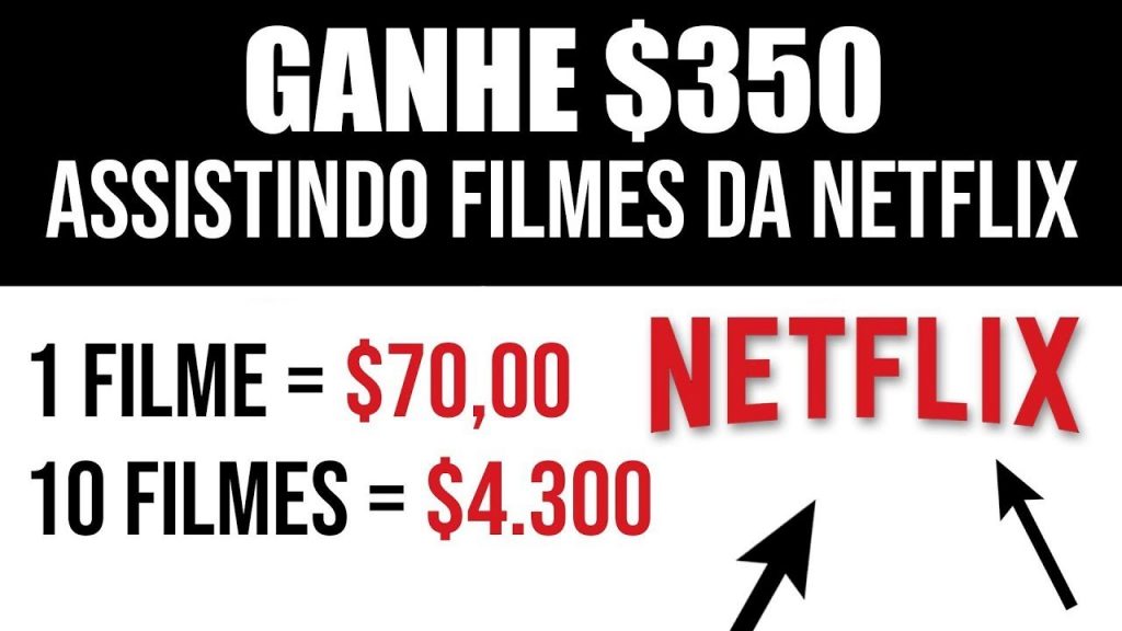Como ganhar $258,16 Por Dia da Netflix Vendo Filmes [SEM LIMITE DE SAQUE]Como ganhar dinheiro online