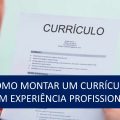 Como montar um CURRÍCULO SEM EXPERIÊNCIA PROFISSIONAL