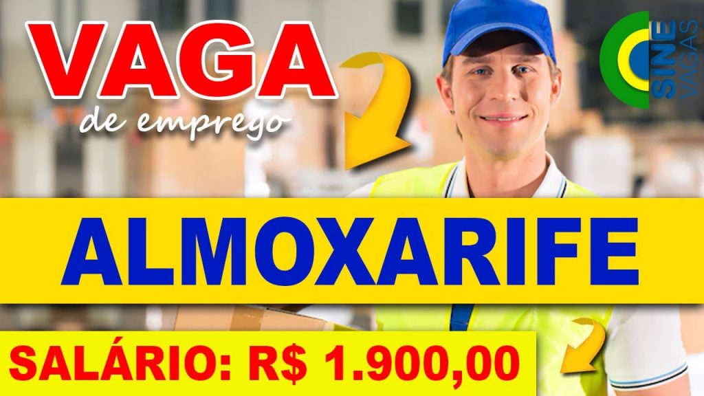 Vaga de Emprego: Almoxarife, R$ 1.900,00, Criciúma - SC