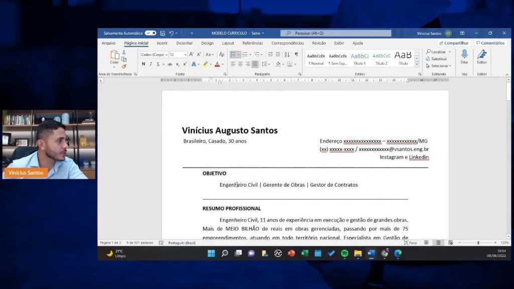 Live#30 - Como montar um currículo atraente para Engenheiro e Estudante