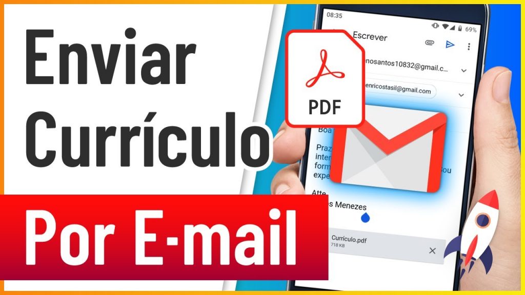 COMO ENVIAR CURRÍCULO POR EMAIL pelo Celular - Enviar Currículo em PDF