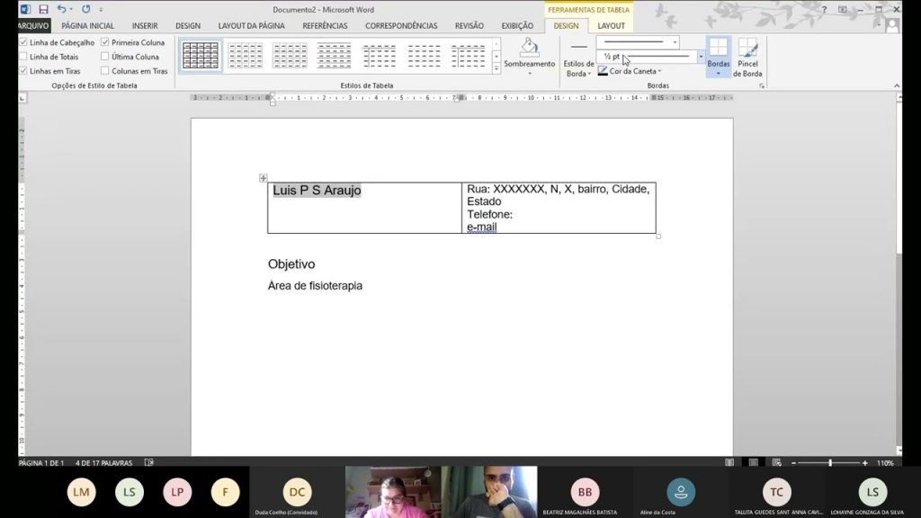 Montando o primeiro currículo como fisioterapeuta