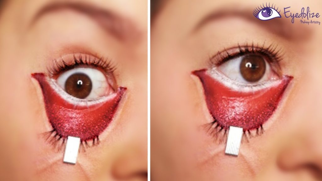 Stapled Eye Halloween Makeup Tutorial by EyedolizeMakeup