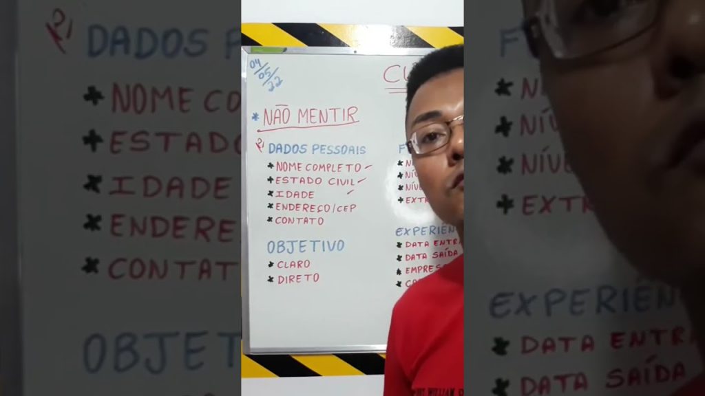 💪🏾Como Fazer Currículo Profissional #shots
