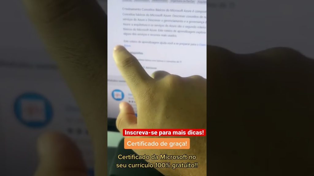 Certificado da Microsoft no seu currículo! #shorts #microsoft