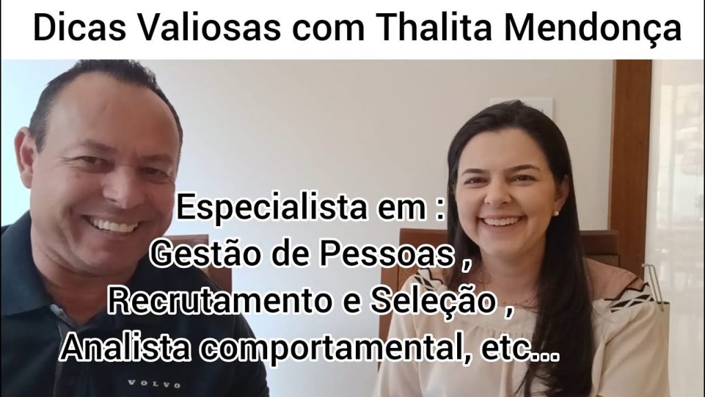 Dicas Valiosas com a Especialista Thalita Mendonça para iniciar a carreira excelente profissional