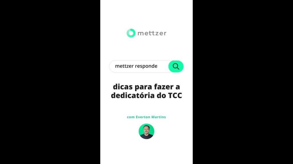Dicas para FAZER A DEDICATÓRIA do TCC #shorts