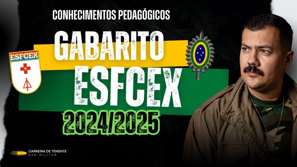 Gabarito ESFCEx | Prova de Conhecimentos Pedagógicos 2024/2025